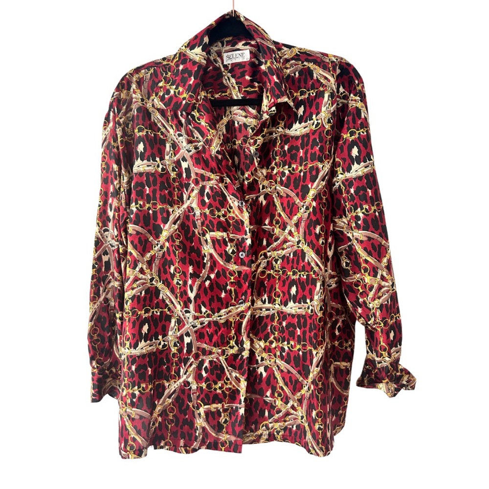 Selene Silk Printed Blouse